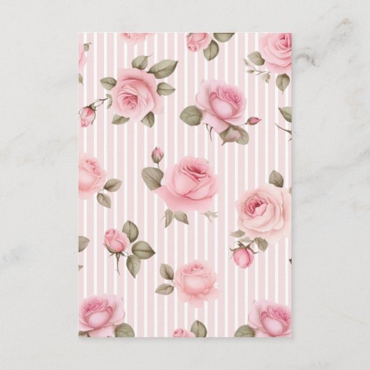 ラブシャックフィアンスブライダルシャワーレシピ エンクロージャーカード (裏面)