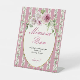 ラブシャックフィアンスミモサバーピンクブライダルシャワー 台座サイン