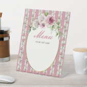 ラブシャックフィアンスメニュー赤面ピンクブライダルシャワー 台座サイン (インサイチュ)