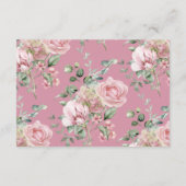 ラブシャックフィアンスレシピピンクブライダルシャワー エンクロージャーカード (裏面)