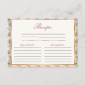 ラブシャックフィアンスレシピブライダルシャワー エンクロージャーカード (正面)