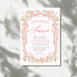 ラブシャックフィアンセ ピンクリボン フラワーブライダルシャワー 招待状