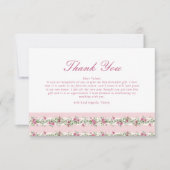 ラブシャックフィアンセ ピンク ブライダルシャワー サンキューカード (正面)