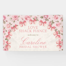 ラブシャックフィアンセ フラワー ブライダルシャワー ウェルカム 横断幕
