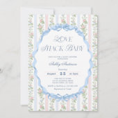 ラブシャックヴィンテージバラフローラエレガントベビーシャワー 招待状 (正面)