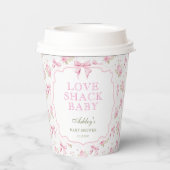 ラブシャックヴィンテージピンクベビーガールシャワー 紙コップ (裏面)