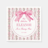 ラブシャックヴィンテージファンシーワンガール誕生日 スタンダードカクテルナプキン (正面)