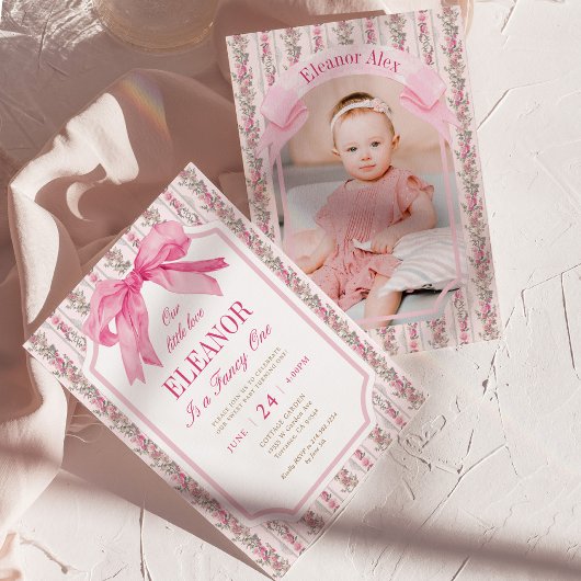 ラブシャックヴィンテージファンシーワンガール誕生日 招待状