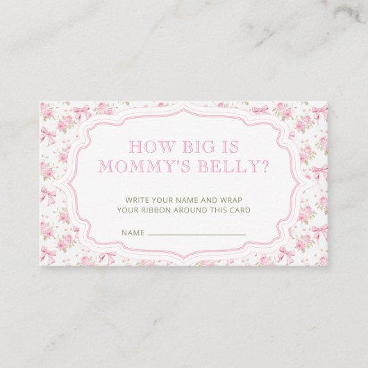 ラブシャック彼女の腹の大きさ エンクロージャーカード (正面)