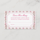 ラブシャック赤ちゃんシャワーいくつゲーム エンクロージャーカード (正面)