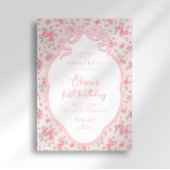 ラブシャック ボウ リトル ミス ワンダフル 1歳の誕生日 招待状