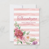 ラブシャック 婚約 ピンクの弓  ブライダルシャワー サンキューカード (正面)