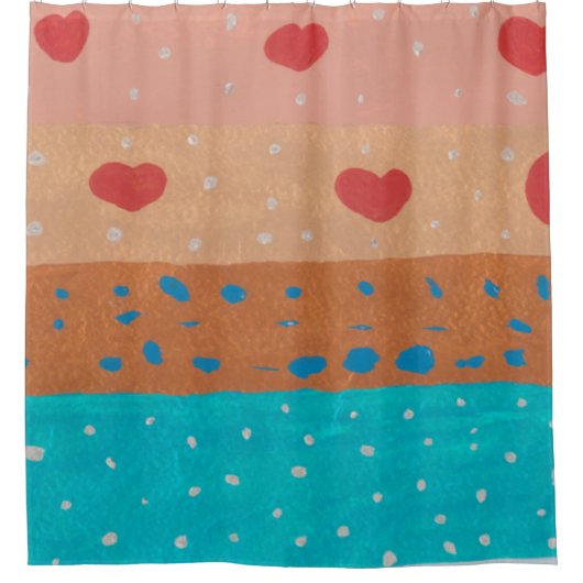 ラブシャワーカーテンの種 シャワーカーテン (正面)