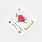 ラブシャワーブライダルシャワー スタンダードランチョンナプキン (角)