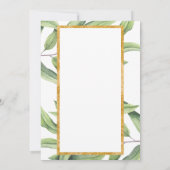 ラブシャンパン グリーンレイ Engagement Party お祝い 招待状 (裏面)