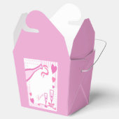 ラブシャンパン&ハートライトピンクテイクアウトお願いボックス フェイバーボックス (オープン)