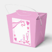 ラブシャンパン&ハートライトピンクテイクアウトお願いボックス フェイバーボックス (裏面サイド)