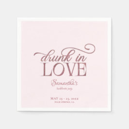 ラブシャンパ飲ンタワーピンクバチェロレッテ スタンダードカクテルナプキン