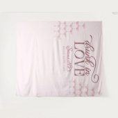 ラブシャンパ飲ンタワーピンクバチェロレッテ タペストリー (正面(横))