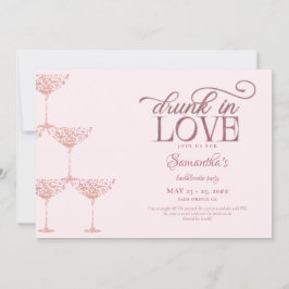 ラブシャンパ飲ンタワーピンクバチェロレッテ 招待状