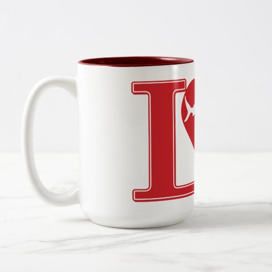 ラブシャーク ツートーンマグカップ (左)