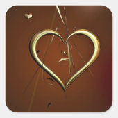 ラブシャードの金ゴールドシール スクエアシール (正面)