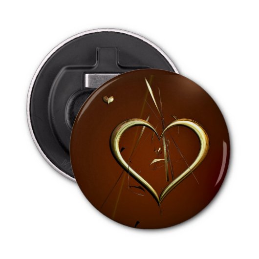 ラブシャードの金ゴールドボトルオープナー 栓抜き (正面)