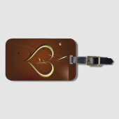 ラブシャードの金ゴールドラゲッジタグ ラゲッジタグ (正面横)