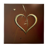 ラブシャード・オブ・金ゴールド・セラミックタイル タイル (正面)