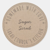 ラブシュガースクラブクラフトで作られたホームスパ ラウンドシール (正面)