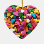ラブシュガーハート振りかけるオーナメント セラミックオーナメント (正面)
