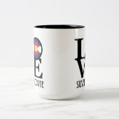 ラブシルバーソーヌコロラド15oz ツートーンマグカップ (中央)
