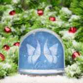 ラブシンプルモダンスクリプト2フォトスノーグローブ (クリスマス)