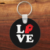 ラブシンボルAsl キーホルダー (正面)