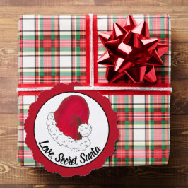 ラブシークレットサンタクロースめでたいクリスマス赤クリスマス オーナメントカード