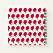 ラブシークレットサンタクロースめでたいクリスマス赤クリスマス ノートブック (裏面)