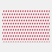 ラブシークレットサンタクロースハットクリスマスホリデーギフト ラッピングペーパーシート (正面)