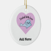 ラブシールで封印 セラミックオーナメント (右)