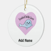 ラブシールで封印 セラミックオーナメント (左)