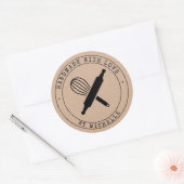 ラブシール付き手作りベーキングパーソナライズされたシール ラウンドシール (封筒)