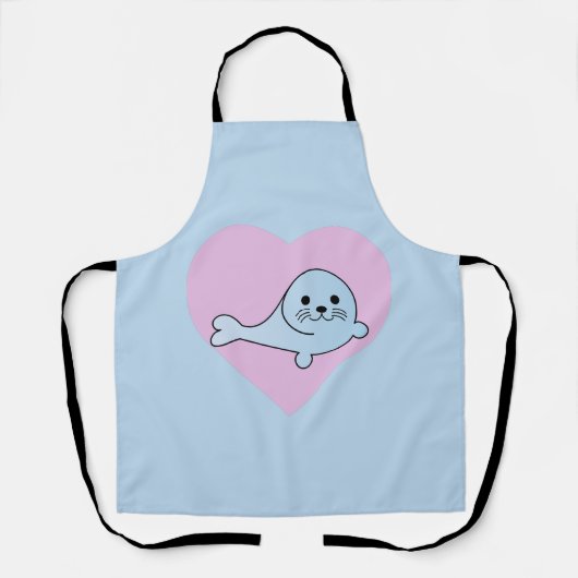 ラブシールTシャツ エプロン (正面)