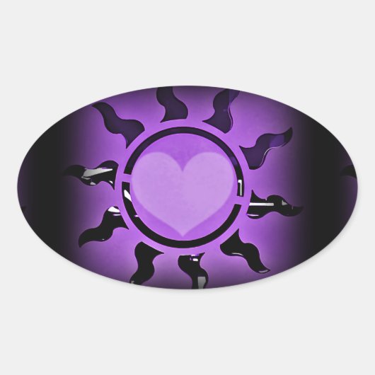 ラブシーン4 U_ 楕円形シール (正面)