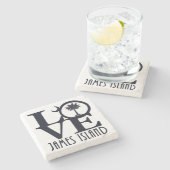 ラブジェームス島 ストーンコースター (横)