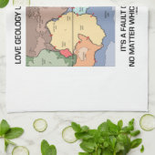 ラブジオロジー無条件に断層主導世界 キッチンタオル (折り畳み)