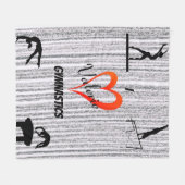 ラブジムティクスイベントガールズフリースブランケット フリースブランケット (正面(横))