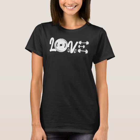 ラブジムトレーニングフィットネス Tシャツ (正面)