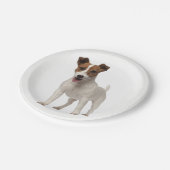 ラブジャックラッセルテリアパピードッグ紙プレート ペーパープレート (アングル)