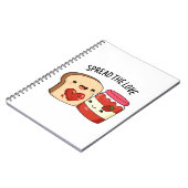 ラブジャムとおもしろいパンを広げる ノートブック (左側)