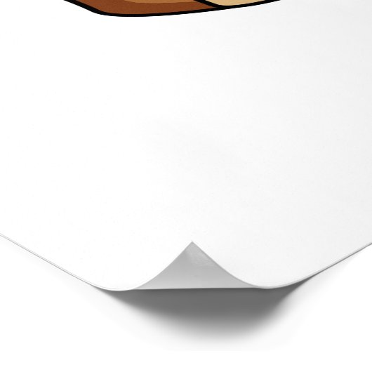 ラブジャムとおもしろいパンを広げる ポスター (角)