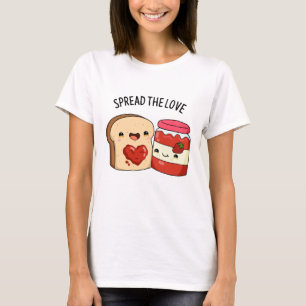 ラブジャムとおもしろいパンを広げる Tシャツ